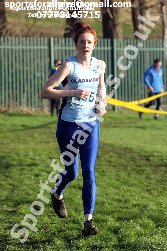 Senior womens 2020 Birtley Cross Country Relay, County Durham.  Photo: David T. Hewitson/Sports for All Pics